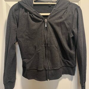 Gray Zip-Up Hoodie
